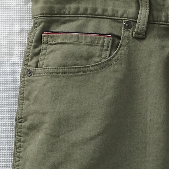 Tommy Hilfiger Men's "Th Flex" Green Jean Pants Size 38 Brand New With Tags - Picture 6 of 15